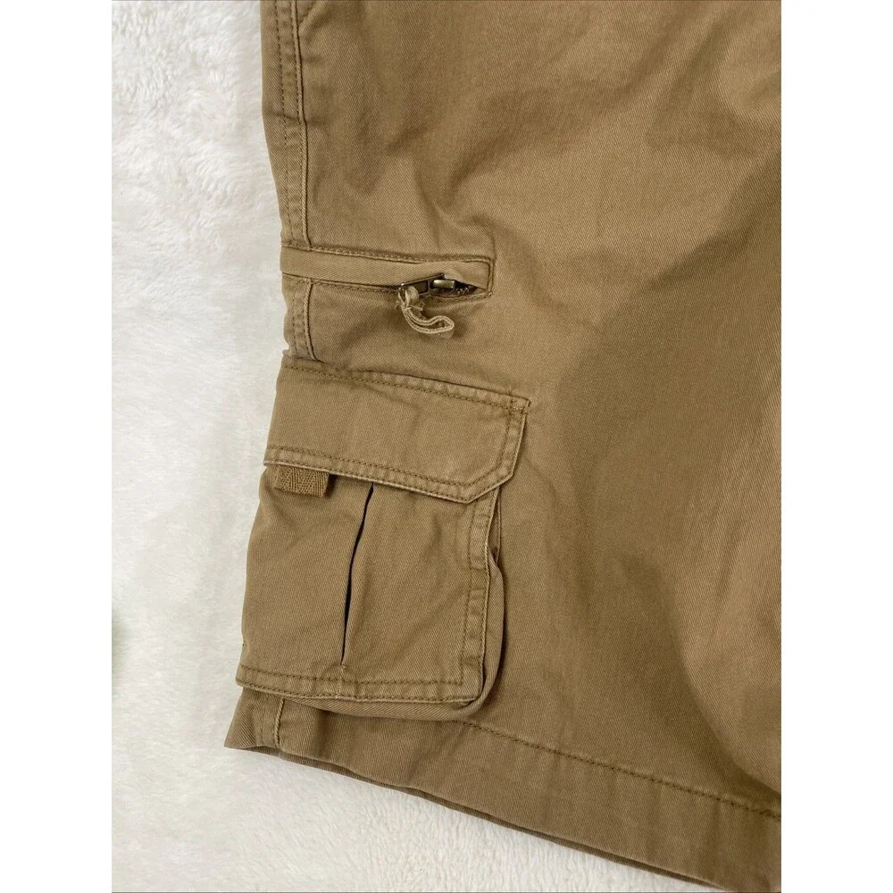 Faded Glory Men's Cargo Shorts, Size 30, Camel Inseam 11 1/2